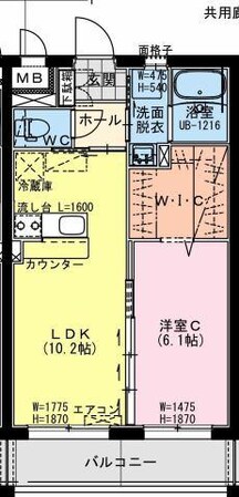 クロスワイズ中西町の物件間取画像